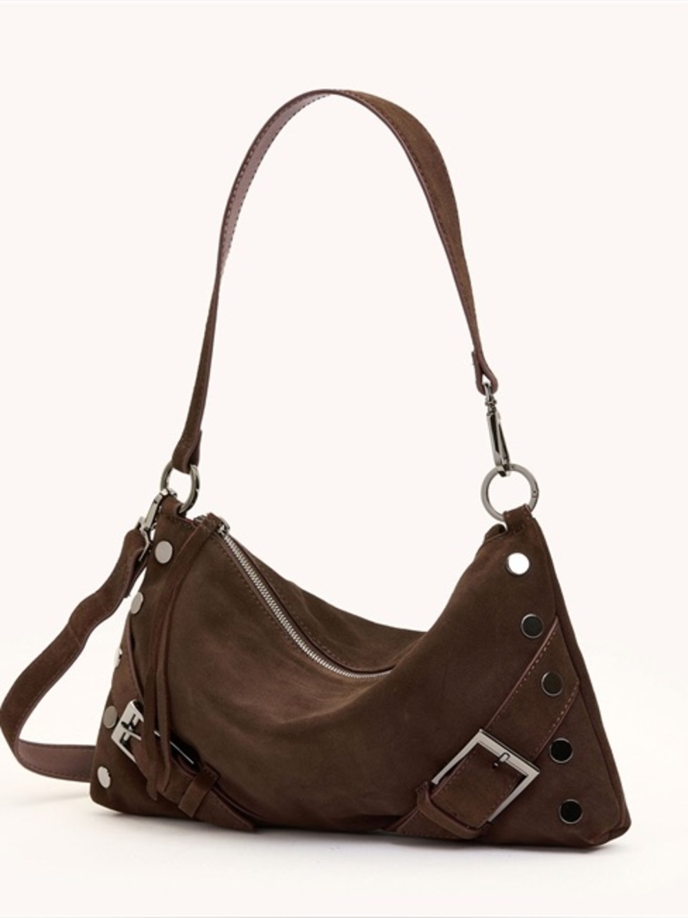 HAMMIT - Kyle med - belted suede /gunmetal